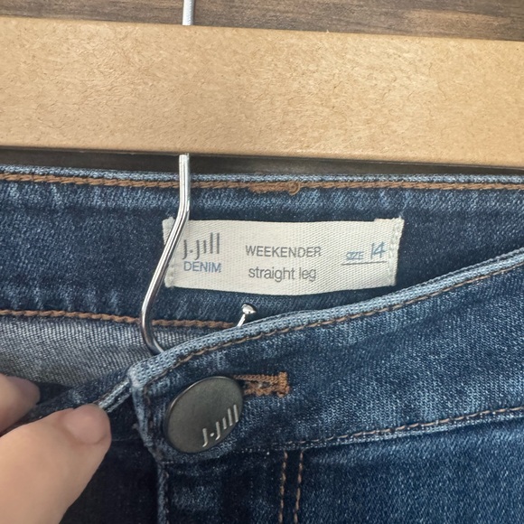 J.Jill Weekenders Women's Straight Leg Blue Jeans - Picture 5 of 7